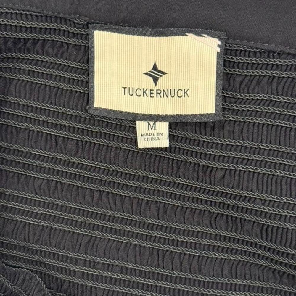 Tuckernuck Gillian Black Smocked Detail Sleeveless Maxi Dress Size Medium - Picture 6 of 13